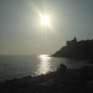 Genoa at just about sunset 